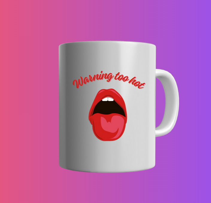 Taza básica Warning too hot